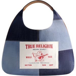 Shoulder Bag Purse, Patchwork Large Hobo Handbag With Buddha Logo, V :]